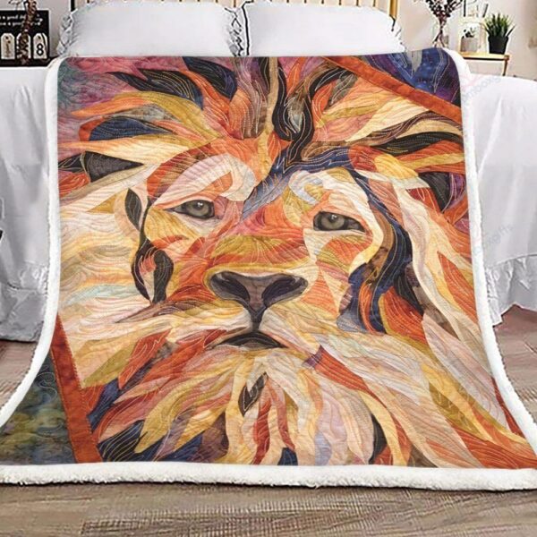 Lion Fleece Blanket Sherpa Blanket