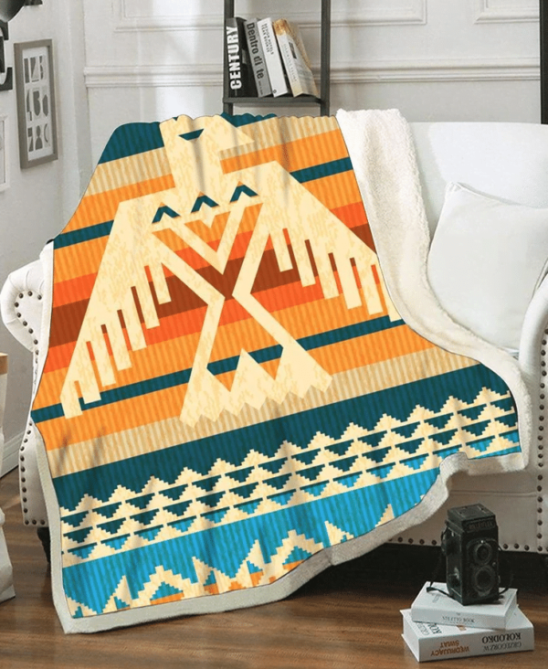 Native American Fleece Blanket Sherpa Blanket