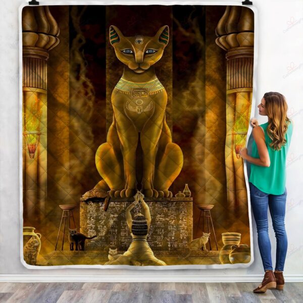 Egyptian Goddess Fleece Blanket Sherpa Blanket
