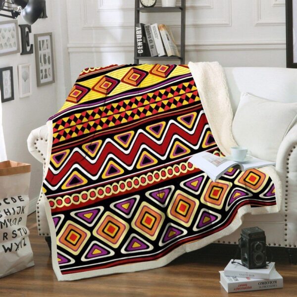 Native American Fleece Blanket Sherpa Blanket