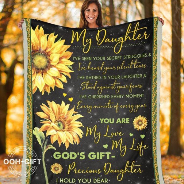 Daughter Precious Daughter Fleece Blanket Sherpa Blanket