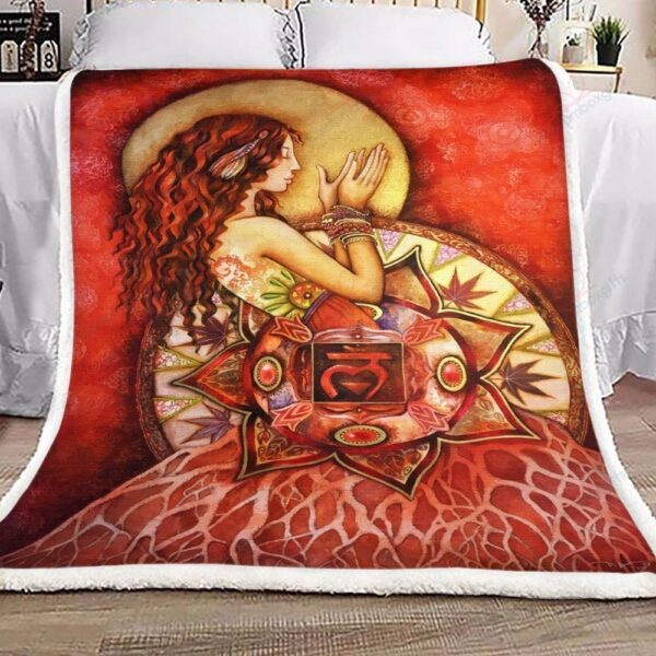 Ruby Muladhara Fleece Blanket Sherpa Blanket