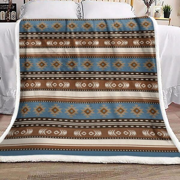 Native American Fleece Blanket Sherpa Blanket