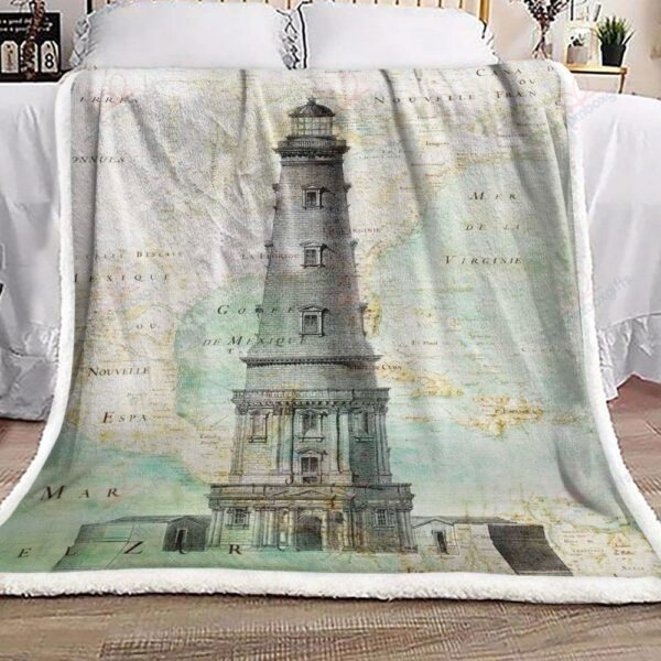 Lighthouse Fleece Blanket Sherpa Blanket