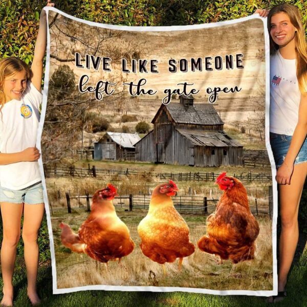 Chicken Fleece Blanket Sherpa Blanket