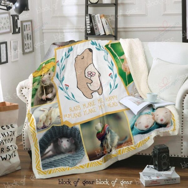 Rats Fleece Blanket Sherpa Blanket