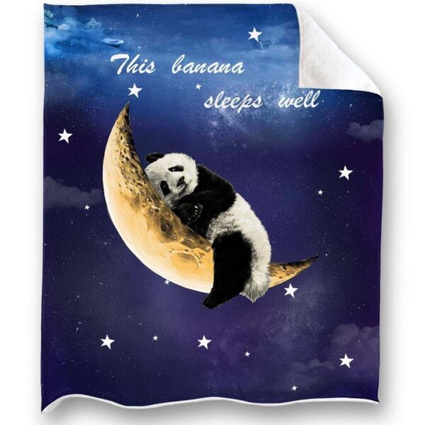 Sleeping Panda Fleece Blanket Sherpa Blanket