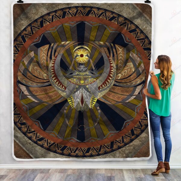 Egypt Scarab Fleece Blanket Sherpa Blanket