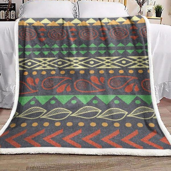 Native American Fleece Blanket Sherpa Blanket