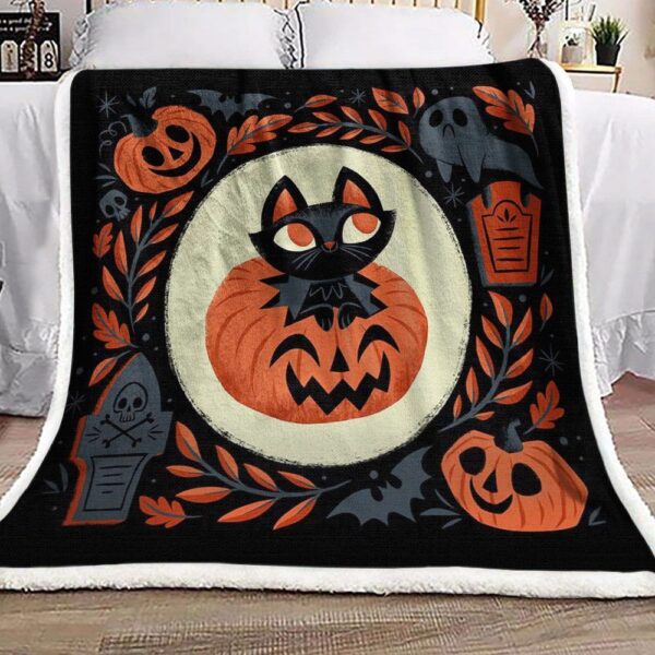 Cat Fleece Blanket Sherpa Blanket