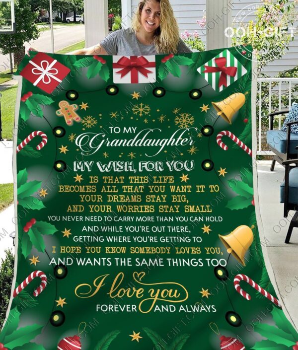 Granddaughter My Wish For You Fleece Blanket Sherpa Blanket