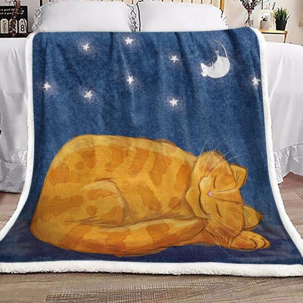 Cat Fleece Blanket Sherpa Blanket