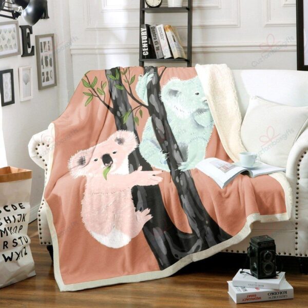 Koala Fleece Blanket Sherpa Blanket