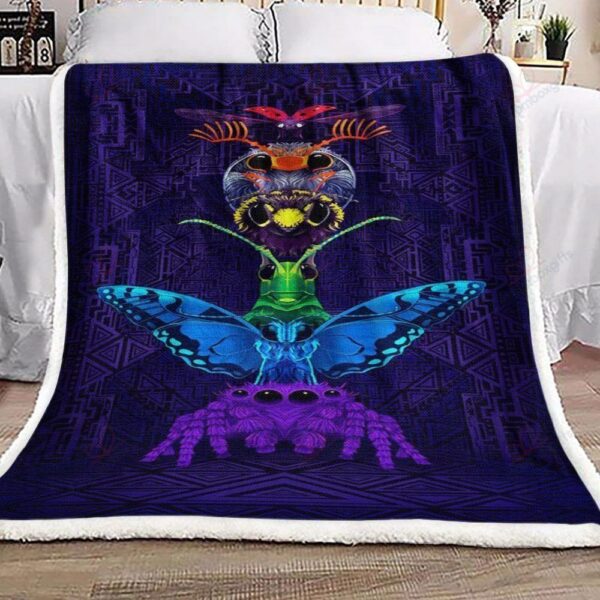 Insect Fleece Blanket Sherpa Blanket