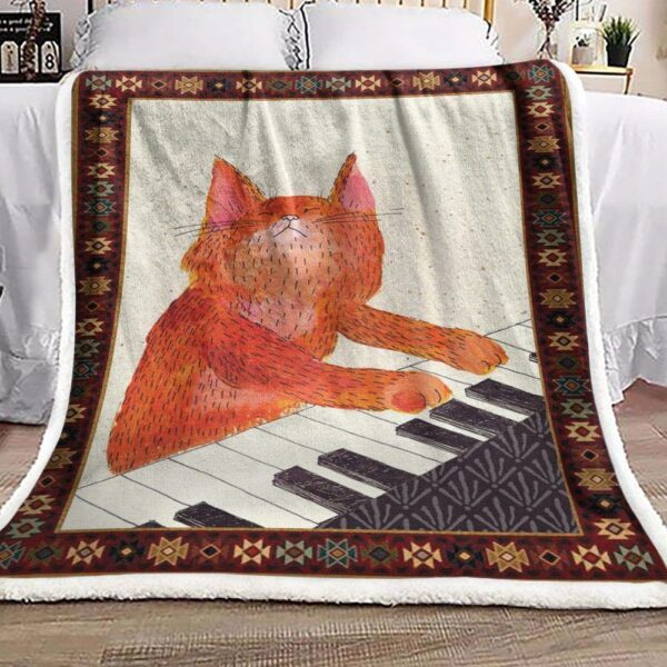 Cat Fleece Blanket Sherpa Blanket