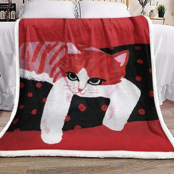 Cat Fleece Blanket Sherpa Blanket