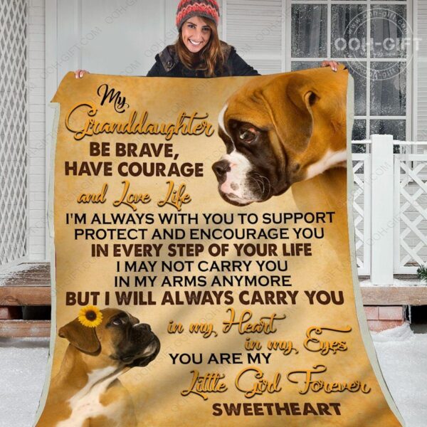 Granddaughter Always In My Eyes Fleece Blanket Sherpa Blanket