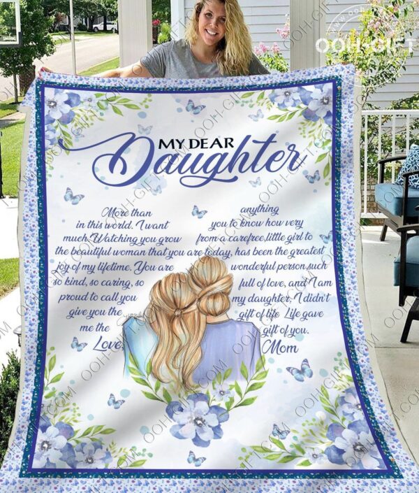 Daughter More Than Anything Fleece Blanket Sherpa Blanket