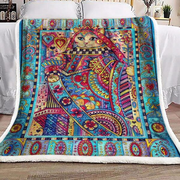 Cat Fleece Blanket Sherpa Blanket