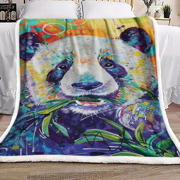 Panda Fleece Blanket Sherpa Blanket