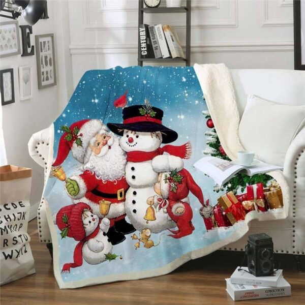 Christmas Fleece Blanket Sherpa Blanket