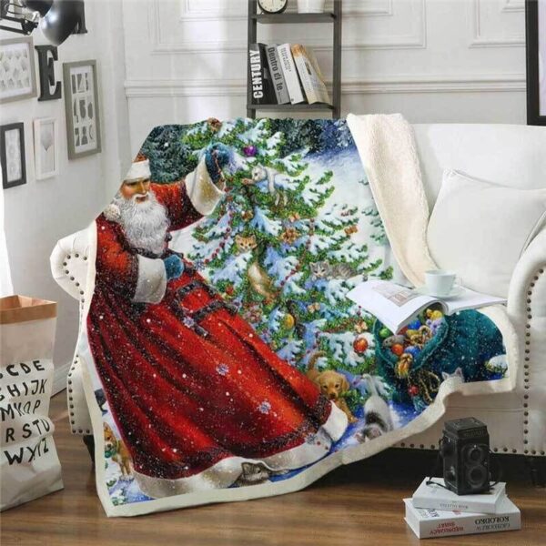 Christmas Fleece Blanket Sherpa Blanket