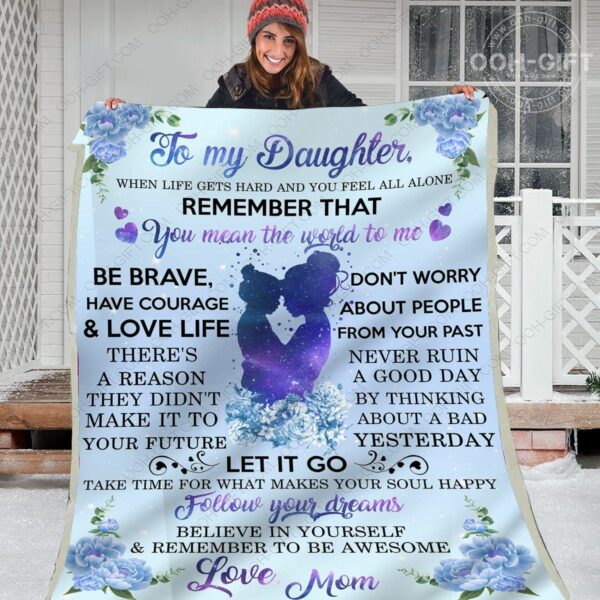 Daughter Let It Go Fleece Blanket Sherpa Blanket