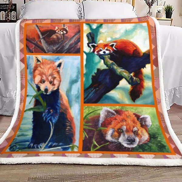 Red Panda Fleece Blanket Sherpa Blanket
