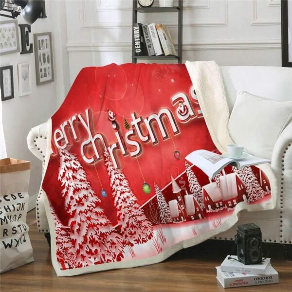 Christmas Fleece Blanket Sherpa Blanket
