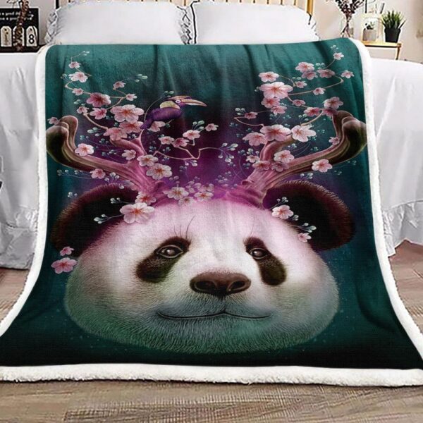 Panda Fleece Blanket Sherpa Blanket