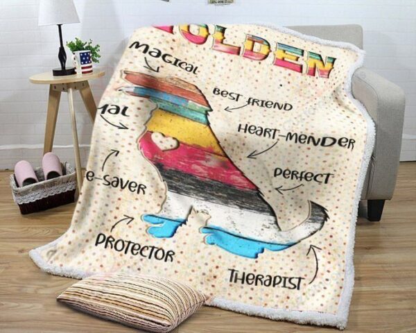 Golden Therapist Fleece Blanket Sherpa Blanket