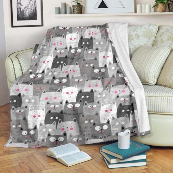 Kitten Cat Fleece Blanket Sherpa Blanket