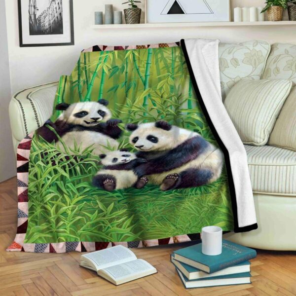 Panda Fleece Blanket Sherpa Blanket