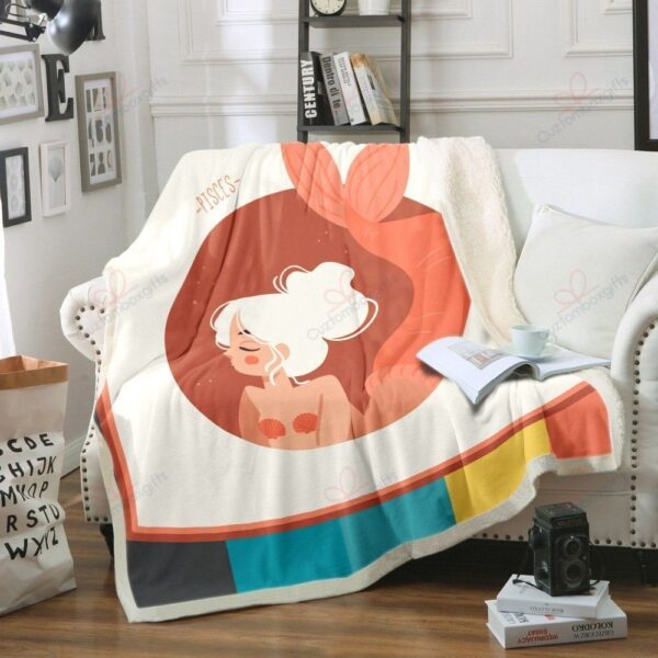 Pisces Fleece Blanket Sherpa Blanket