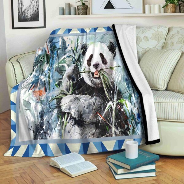 Panda Fleece Blanket Sherpa Blanket