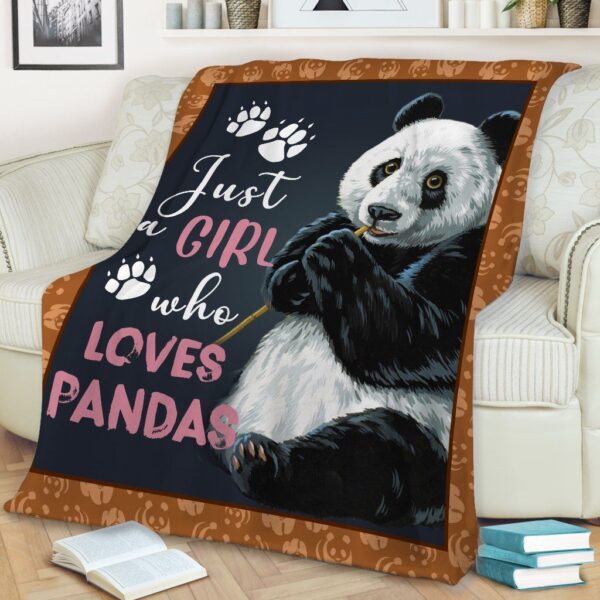 Panda Fleece Blanket Sherpa Blanket