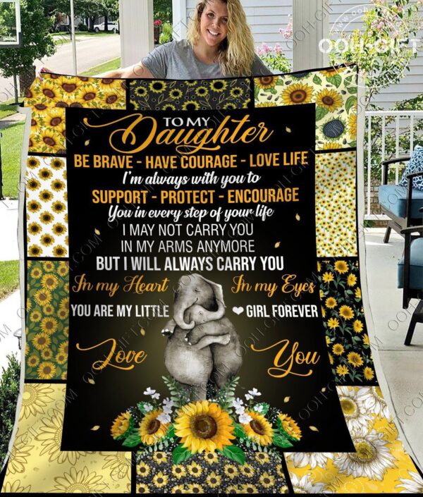 Daughter Youre My Little Girl Forever Fleece Blanket Sherpa Blanket