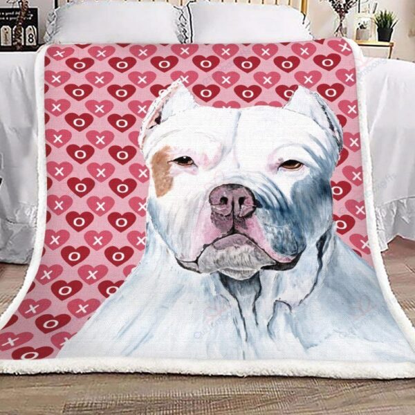 Pitbull Fleece Blanket Sherpa Blanket