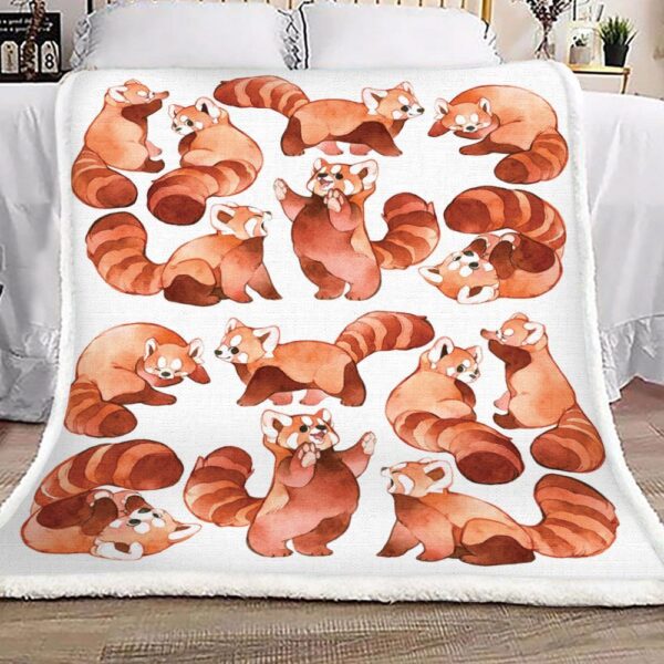 Red Panda Fleece Blanket Sherpa Blanket