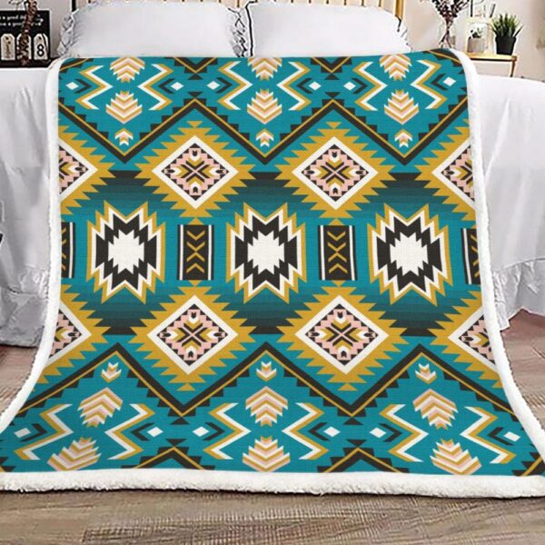 Native American Fleece Blanket Sherpa Blanket