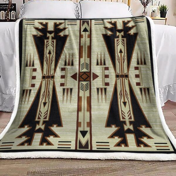 Native American Fleece Blanket Sherpa Blanket