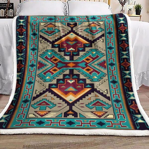 Native American Fleece Blanket Sherpa Blanket
