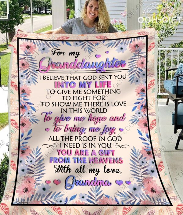 Granddaughter You Are A Gift Fleece Blanket Sherpa Blanket