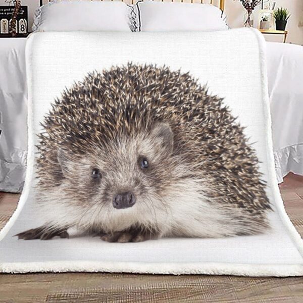 Hedgehog Fleece Blanket Sherpa Blanket