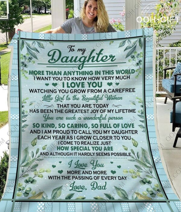 Daughter How Special You Are Fleece Blanket Sherpa Blanket