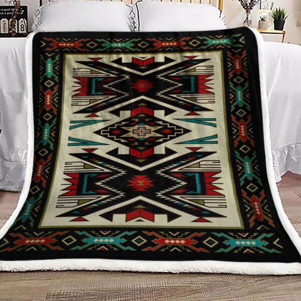 Native American Fleece Blanket Sherpa Blanket