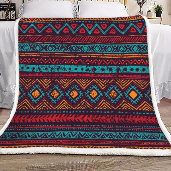 Native American Fleece Blanket Sherpa Blanket