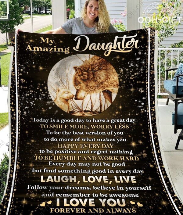 Daughter Amazing Daughter Fleece Blanket Sherpa Blanket