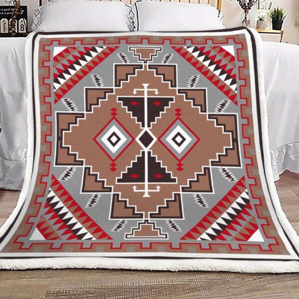 Native America Fleece Blanket Sherpa Blanket