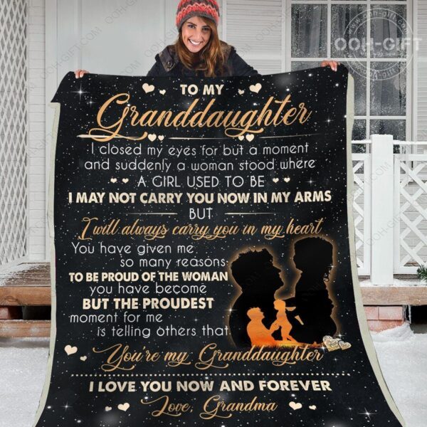Granddaughter You Are My Granddaughter Fleece Blanket Sherpa Blanket
